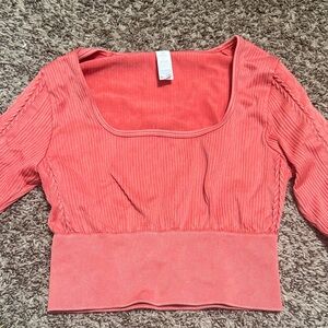 Offline by Aerie Ribbed Long Sleeve Crop Top